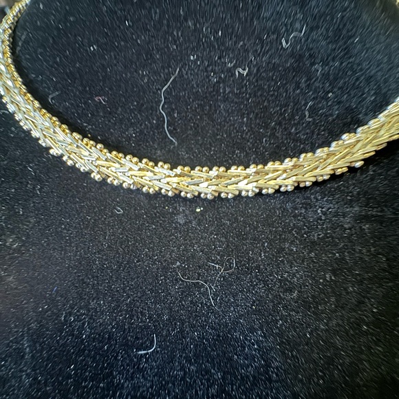 Estate Sterling Silver Rivet Diamond Cut Mesh Necklace 17” ~30.19g - Picture 3 of 8